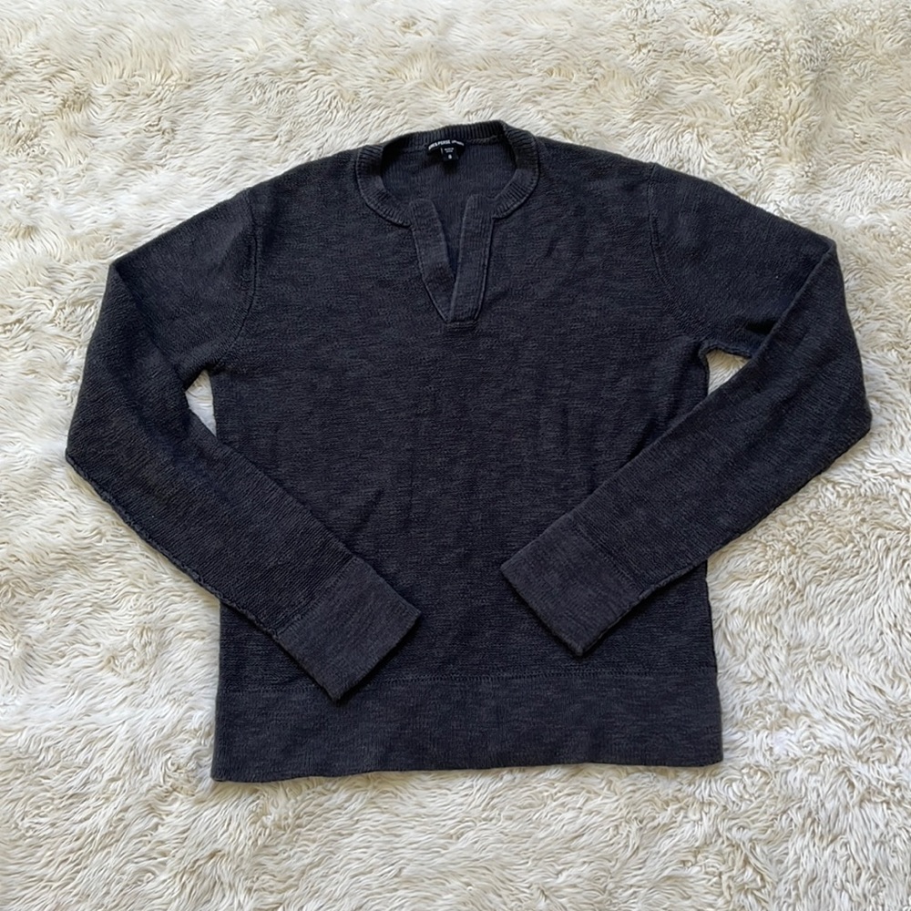 JAMES PERSE Dark Grey V Neck Sweater Women’s Size 0 = XS